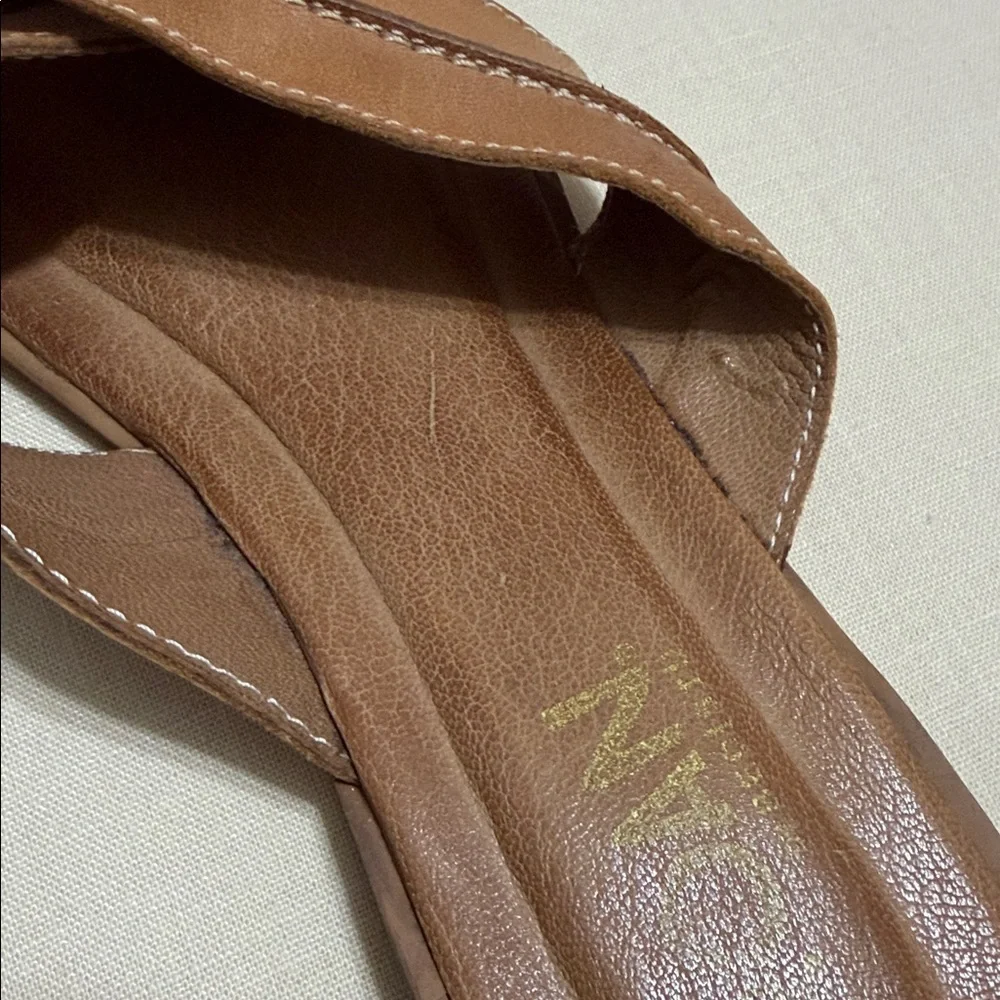 Roan by Bed Stu Tan Leather Women's Slide Sandals, Size 10. - Picture 10 of 10